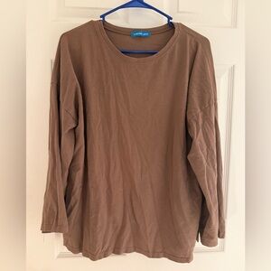 Brown Long Sleeve Tee shirt